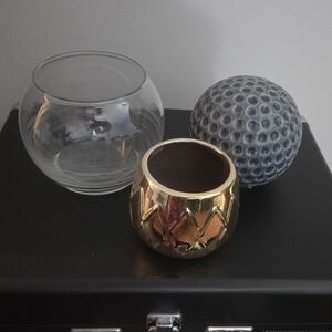 Gold and Blue Decorative Set